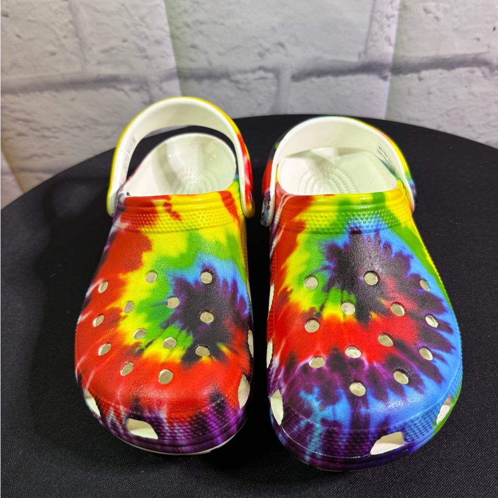 Colorful Tie-Dye Kids Clogs - Picture 2 of 5